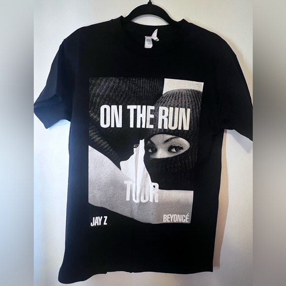On The Run Tour Jay Z Beyonce T-Shirt Black 2014 Concert Hip Hop Music - Picture 2 of 7